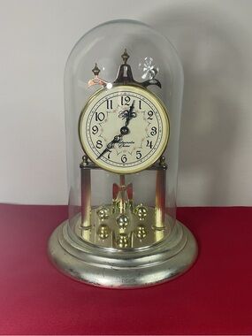 Elgin Anniversary Clock with Westminster Chime – Vintage Dome Mantel Quartz Time